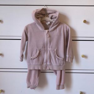 H&M velour tracksuit